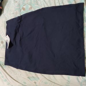 Navy Pencil Skirt Girls M NWT
